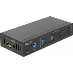 DeLOCK 63309 USB Hub 3.0 USB-A με 4 Θύρες USB-A & Εξωτερική Παροχή Ρεύματος
