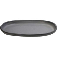 Πιάτέλα stoneware γκρι οβάλ 21x13.5 εκατ. Canyon