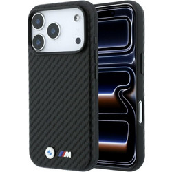 BMW M Carbon Metal Logo MagSafe Θήκη iPhone 18 Pro / 17 Pro Black BMHMP18L26SWPCILK