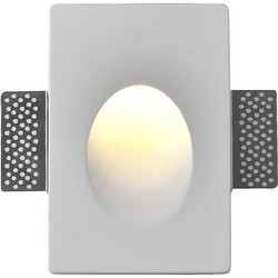 ΦΩΤΙΣΤΙΚΟ ΣΠΟΤ ΧΩΝΕΥΤΟ LED 1.8W ΤΕΤΡΑΓΩΝΟ ΓΥΨΙΝΟ ΛΕΥΚΟ 120X180X55MM BUONA MY LIGHTS