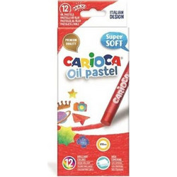 ΛΑΔΟΠΑΣΤΕΛ CARIOCA OIL PASTEL 12ΤΕΜ. SUPER SOFT