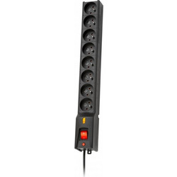 LESTAR 1966004062 power extension 5 m 230 AC outlet(s) Indoor Black LX 810 5m czarna