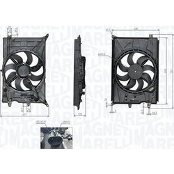 Magneti Marelli 069422777010 - ΒΕΝΤΙΛΑΤΕΡ FIAT 500X 2014- JEEP RENEGADE SUV 1.4 2014-18 MONO