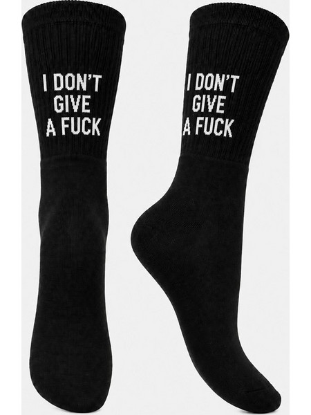 SOCK-ING Αθλητική κάλτσα DONT GIVE A FUCK - Μαύρο