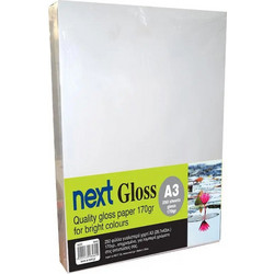 Next Gloss A3 250 φύλλα premium gloss paper 170γρ