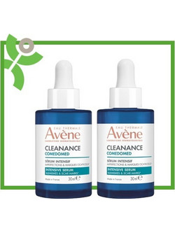 Avene 2x Avene Cleanance Comedomed Intensive Serum-Εντατικός Ορός για Ατέλειες και Σημάδια, 2x30ml (2x 3282770401448)