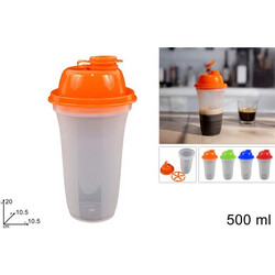 Σέικερ Πλαστικό 400ml για Καλαμάκι