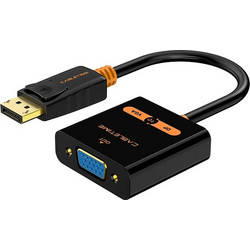 CABLETIME αντάπτορας DisplayPort σε VGA CT-AV586-03G, 1080p/60Hz, μαύρος 6975285502706