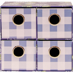 Συρταριέρα Με 4 Συρτάρια Petite Provence Vichy Ancor