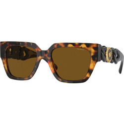 Versace VE4409 5119/83 Γυναικεία Γυαλιά Ηλίου Τετράγωνα Κοκάλινα Ταρταρούγα με Καφέ Polarized Φακό