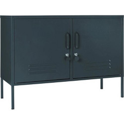 STEELEN COLOR Μεταλλικός Μπουφές/ Έπιπλο Εισόδου 100x40x70cm Πάχους 0.4mm Εσωτερικού Χώρου με Πόδια Slate Grey