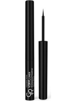 Golden Rose Vinyl Liner Glossy Black Αδιάβροχο Πινέλο Eyeliner