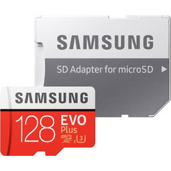 Samsung Evo Plus microSDXC 128GB Class 10 U3 V30 UHS-I A2 + Adapter