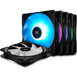 Deepcool RF 120M Case Fan 120mm RGB με Σύνδεση 4-Pin PWM 5τμχ