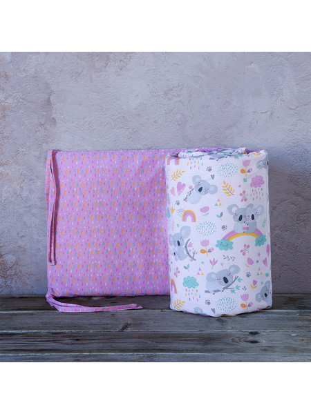 Kocoon Πάντα Κούνιας Cuddles Ροζ 40x200cm