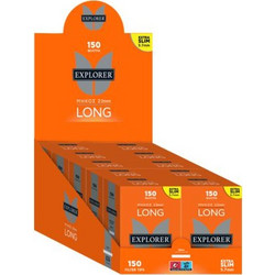 Κουτί με 10 φιλτράκια EXPLORER Long Filter extra slim 5.7mm 150 (πορτοκαλί)