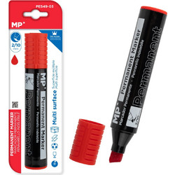 MP PE549-03 Μαρκαδόρος Ανεξίτηλος, 2-10mm, Κόκκινος