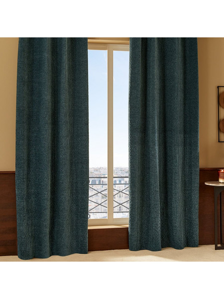 Spitishop Κουρτίνα με Τρουκς 140x260 A-S Fran 223251D Μπλε