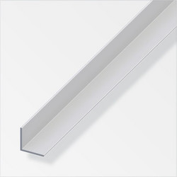 ALFER 575011.0004 Προφίλ Αλουμινίου Γωνία Ασημί 30x30x2mm Συνολικού Μήκους 2m