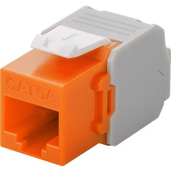 GOOBAY Keystone Module RJ45 CAT 6A UTP 90690, Πορτοκαλί