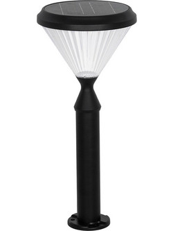 GLOBOSTAR(R) VEGGIE 90522 Φωτιστικό Κολωνάκι Κήπου LED 10W 500lm 120 με Ενσωματωμένο Φωτοβολταϊκό Panel 6V 2W & Επαναφορτιζόμενη Μπαταρία Li-ion 3.2V 6000mAh με Αισθητήρα Ημέρας-Νύχτας Αδιάβροχο IP65