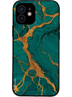 Sonique Marble Series Θήκη iPhone 12 Green
