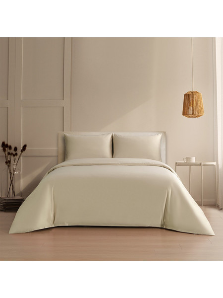 ΣΕΤ ΠΑΠΛΩΜΑΤΟΘΗΚΗ (3 ΤΕΜ.) SATIN ΥΠΕΡΔΙΠΛΗ BELLA BEIGE (225X245) MELINEN 225Χ240cm + 50Χ70cm
