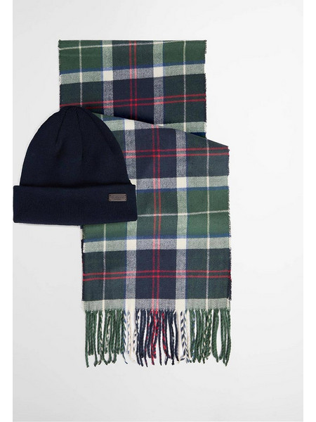 BARBOUR BARBOUR SWINTON BEANIE & GALINGALE SCARF GIFT SET MGS0079-BRTN98.02 Green