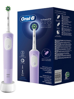 Oral-B Vitality Pro 103 Lilac Ηλεκτρική Οδοντόβουρτσα με Χρονομετρητή