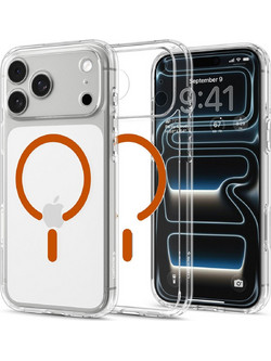 Spigen Ultra Hybrid MagSafe Case Clear / Orange (iPhone 18 Pro Max / 17 Pro Max)