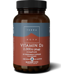 TerraNova Vitamin D3 Complex 2000iu 50 Κάψουλες