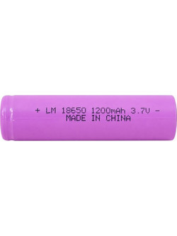 Μπαταρία Λιθίου Επαναφορτιζόμενη 18650 3.7V 1200mAh - Rechargeable 18650 Lithium Battery