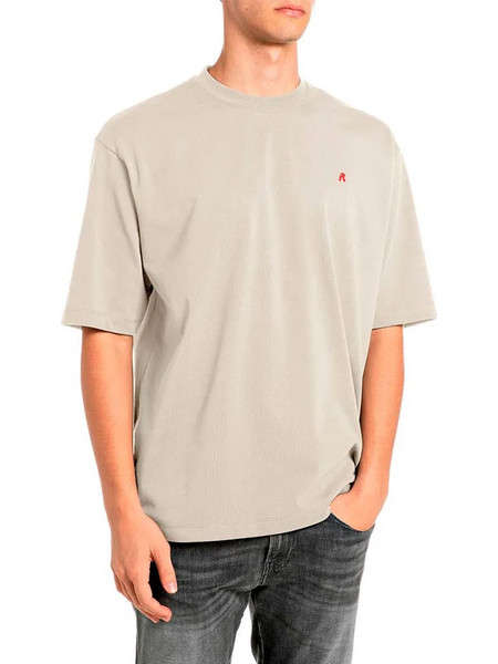 R LOGO PERFECT OVERSIZE T-SHIRT MEN REPLAY