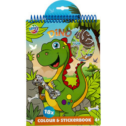 Moxy - Colouring & Stickerbook - Dino