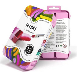 HIMI Twin Jelly Cup Gouache Σετ 12 Τέμπερες - Fresh Botanic Χρώματα | TST226