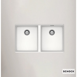 Schock Cristalite Manhattan 30290U-1301 Υποκαθήμενος Νεροχύτης Γρανίτη Ματ Superwhite 75X45.6cm