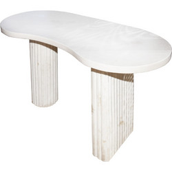 Artekko Solid Μπεζ Κονσόλα από Terrazzo (145x63x75)cm 667-4056