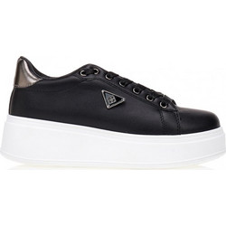 Sneakers TSOUKALAS μαύρα δερματίνη