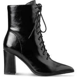 Envie Shoes Γυναικεία Μποτάκια Αστραγάλου Μαύρα με Χοντρό Ψηλό Τακούνι E45-24289-34