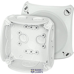 Junction box for indoor installation, grey, IP 66, with el. membranes, 93x93x62mm, without terminals (DK 0200 G)