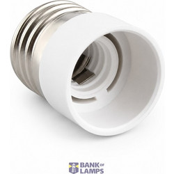 Lamp Holder Adapter E27-E14 White
