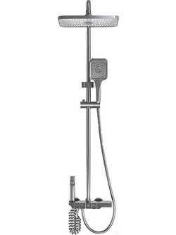 ΡΥΘΜΙΖΟΜΕΝΗ ΣΤΗΛΗ ΝΤΟΥΖ ΜΕ ΜΠΑΤΑΡΙΑ 80-130cm WATTARINO WT-6090 - ΓΚΡΙ
