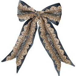 LianosXmas Μπλέ Χριστουγεννιάτικος Φιόγκος 45cm 23785