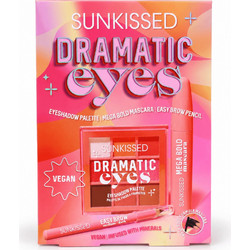 Sunkissed | Dramatic Eyes | 3-Piece Eye Makeup Gift Set 13.9g | Eyeshadow, Mascara & Brow Pencil | SU32514