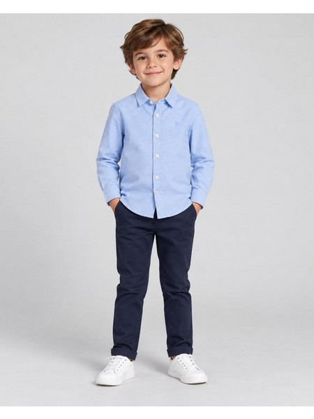 Πουκάμισο oxford γαλάζιο για αγόρι Boboli-864008-2583-Ciel