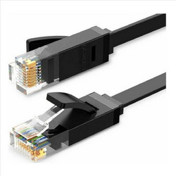 Ugreen Flat U/UTP Cat.6 Καλώδιο Δικτύου Ethernet 5m Black 50176