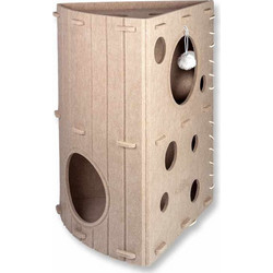 Glee Crunchy Γατόδεντρο 2 Επιπέδων Μπεζ 42x38x60cm