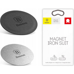 Baseus Car Mount Magnet Iron Suit for cases Silver (ACDR-A0S) Μαύρο-Ασημί