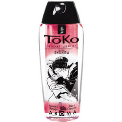 Shunga Erotic Art Toko Strawberry & Champagne Λιπαντικό Gel Νερού Κόλπου & Πρωκτού 165ml