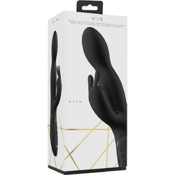Shots Vive Niva 360 Degrees Rotating Rabbit Δονητής Rabbit Μαύρος